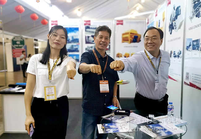 建新機械混凝土攪拌設備亮相菲律賓成焦點！